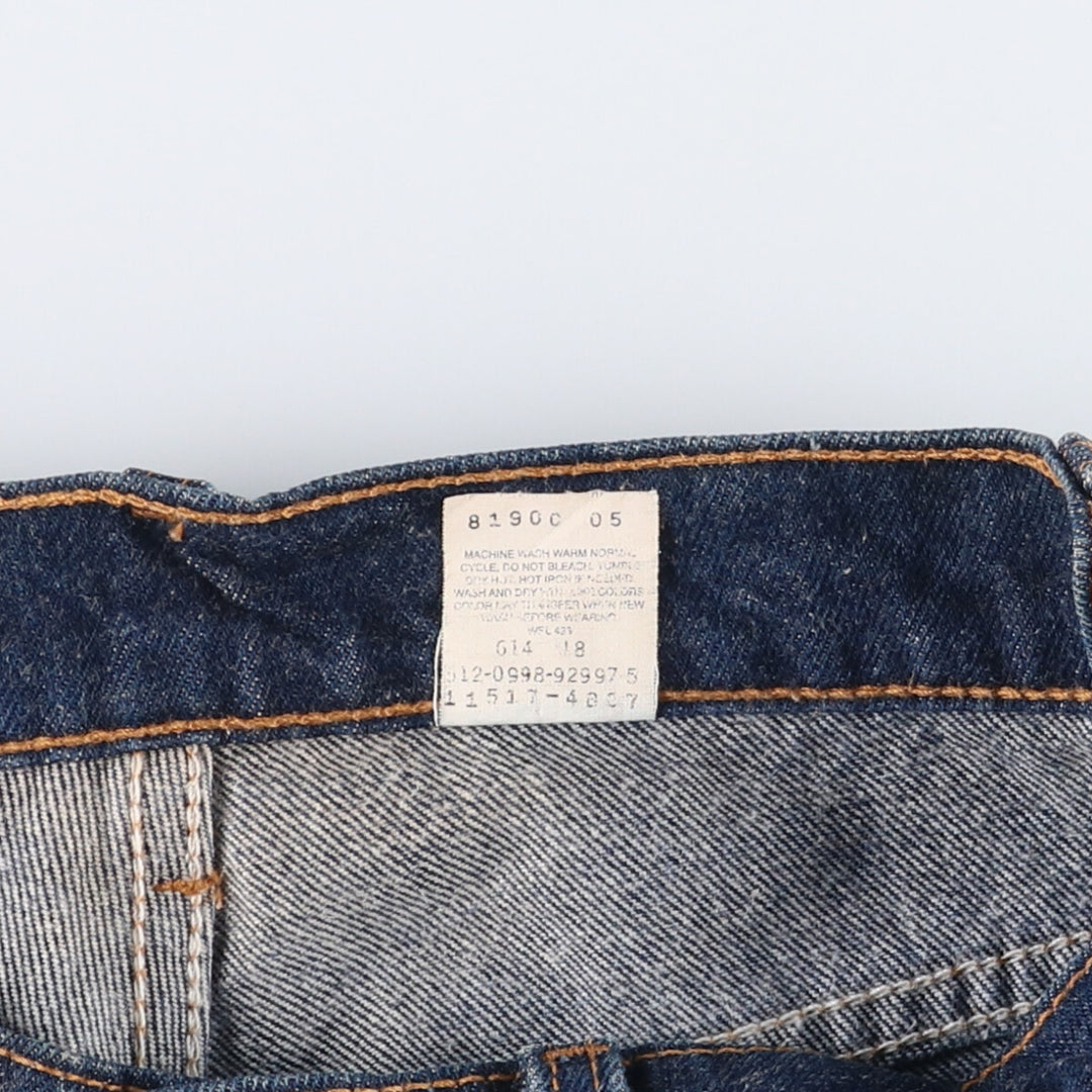 90'S Levi's 517 Boot Cut Low Rise Flared Denim Pants, Made in USA, Vintage cotton blue type Vintage Second Hand