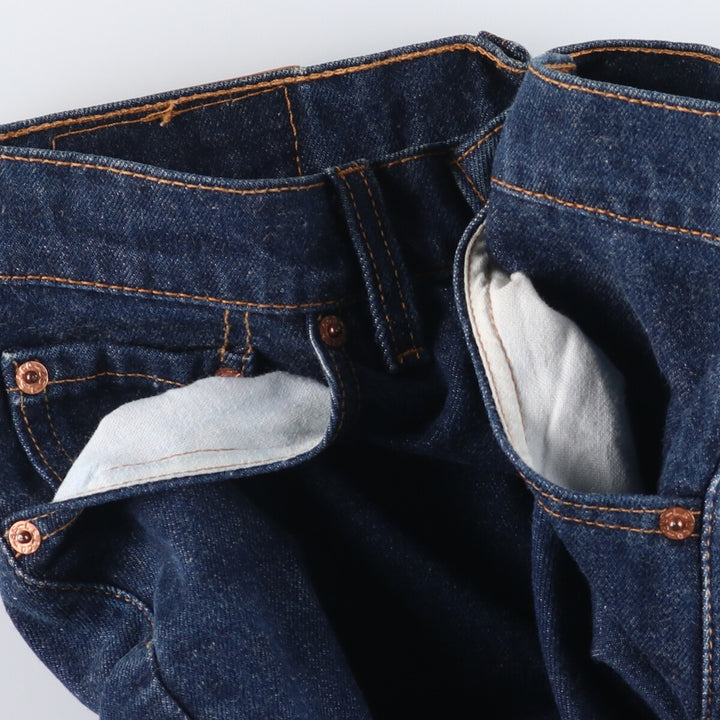 90'S Levi's 517 Boot Cut Low Rise Flared Denim Pants, Made in USA, Vintage cotton blue type Vintage Second Hand