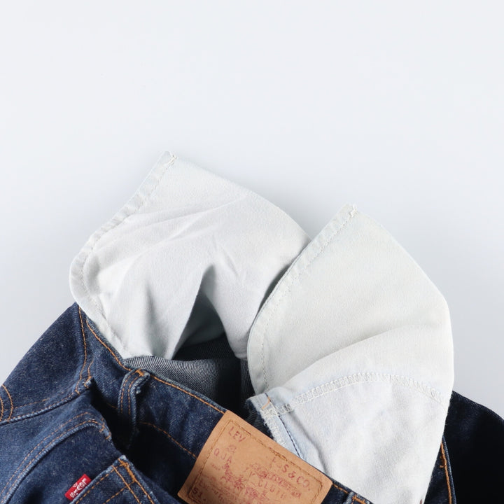 90'S Levi's 517 Boot Cut Low Rise Flared Denim Pants, Made in USA, Vintage cotton blue type Vintage Second Hand