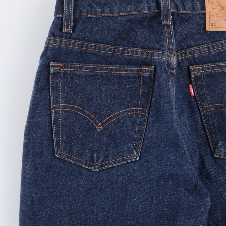 90'S Levi's 517 Boot Cut Low Rise Flared Denim Pants, Made in USA, Vintage cotton blue type Vintage Second Hand