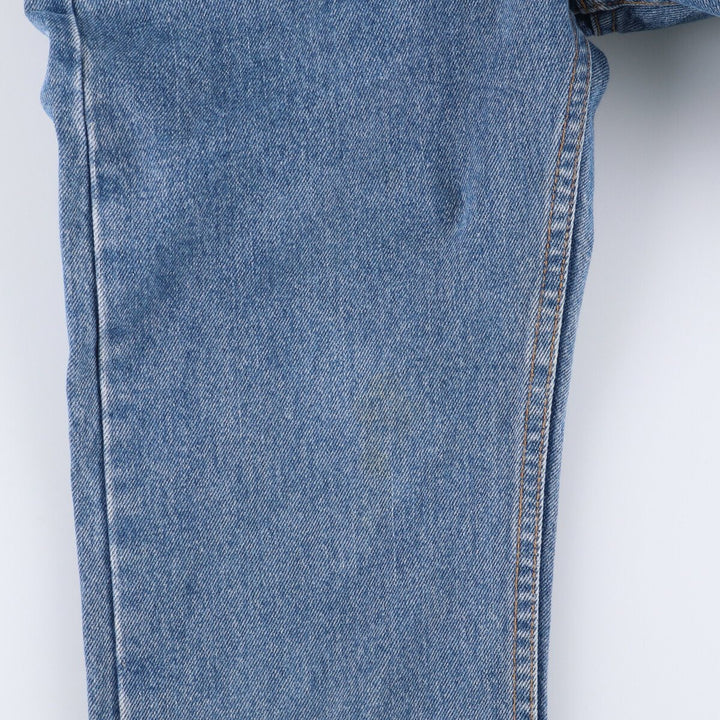 90'S Levi's 505 Regular Fit Straight Leg Tapered Denim Pants, Made in USA, Women's Size L (W28), Vintage cotton blue type Vintage Second Hand
