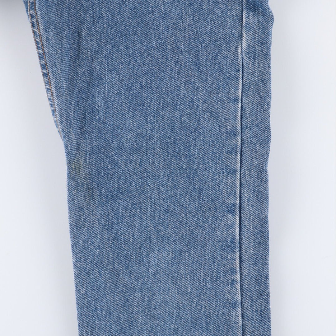 90'S Levi's 505 Regular Fit Straight Leg Tapered Denim Pants, Made in USA, Women's Size L (W28), Vintage cotton blue type Vintage Second Hand