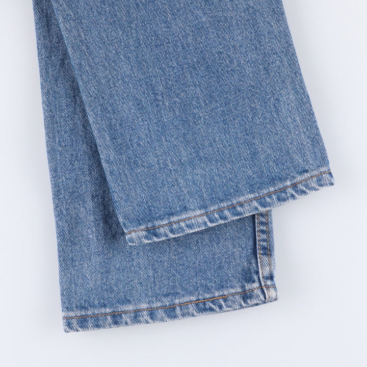 90'S Levi's 505 Regular Fit Straight Leg Tapered Denim Pants, Made in USA, Women's Size L (W28), Vintage cotton blue type Vintage Second Hand