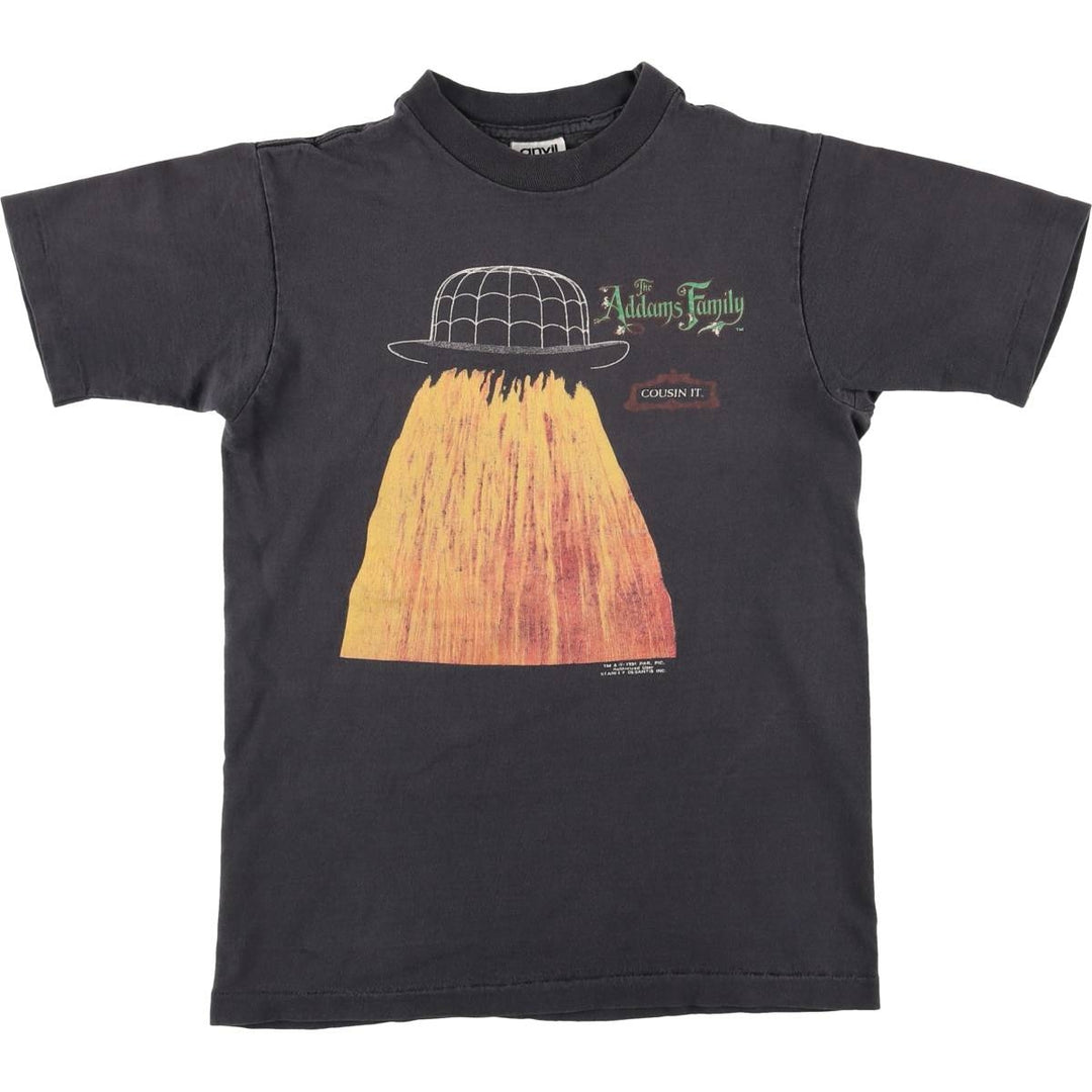 90'S Anvil The Addams Family Movie T-Shirt, Made in USA, Women's Size L, Vintage cotton black type Vintage Second Hand