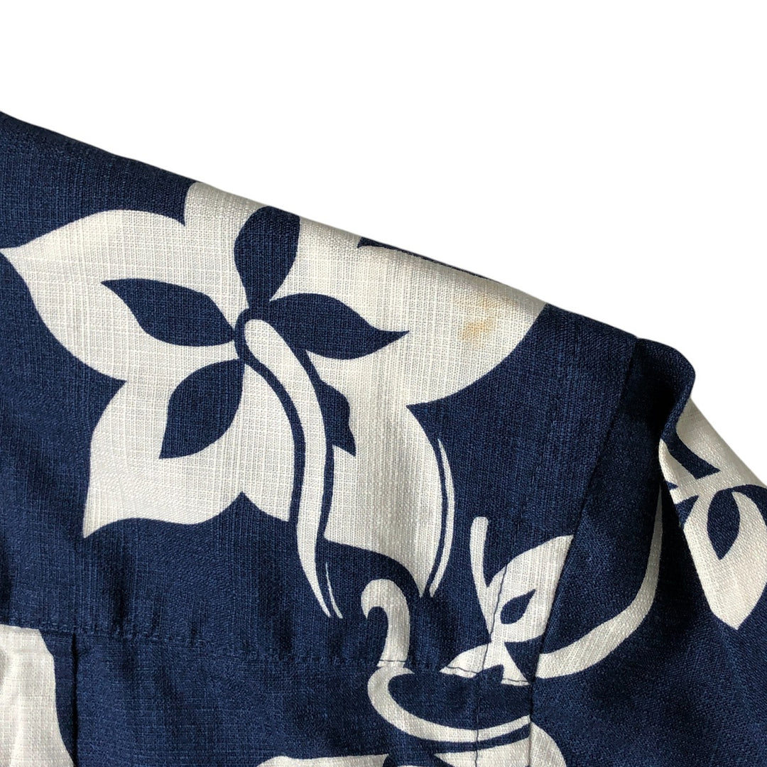 2000'S Patagonia Pataloha 52571S0 All-Over Print Open Collar Hawaiian Aloha Shirt, Men's Size XS Organic cotton navy blue type Vintage Second Hand