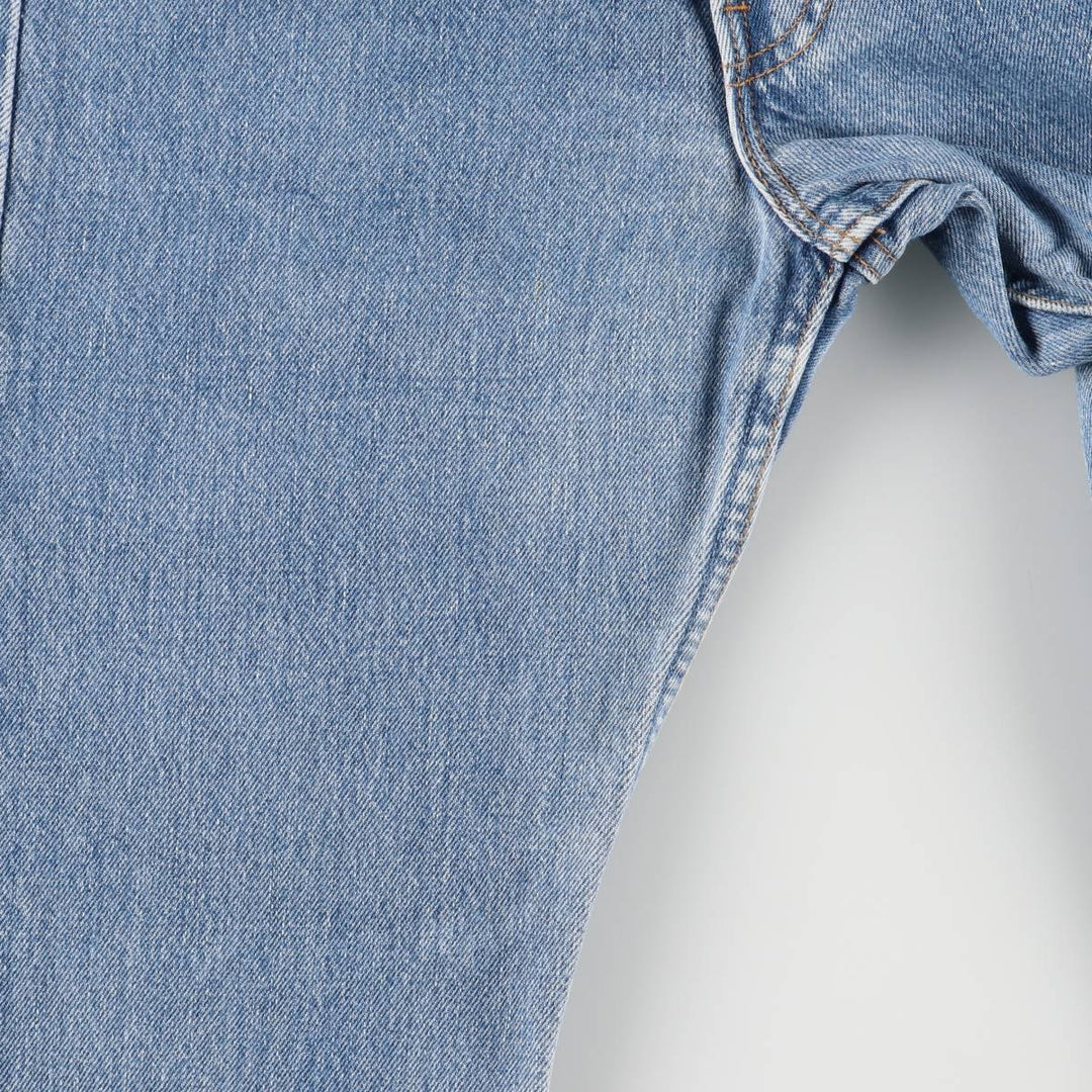 90'S Levi's 6501-0193 Straight Denim Pants, Made in USA, Women's Size L (W28), Vintage cotton blue type Vintage Second Hand
