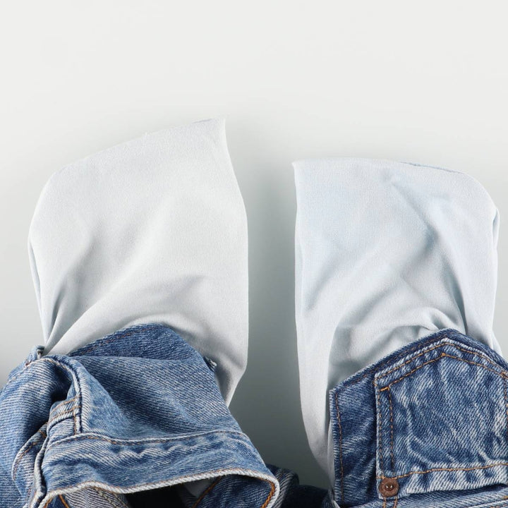 90'S Levi's 6501-0193 Straight Denim Pants, Made in USA, Women's Size L (W28), Vintage cotton blue type Vintage Second Hand