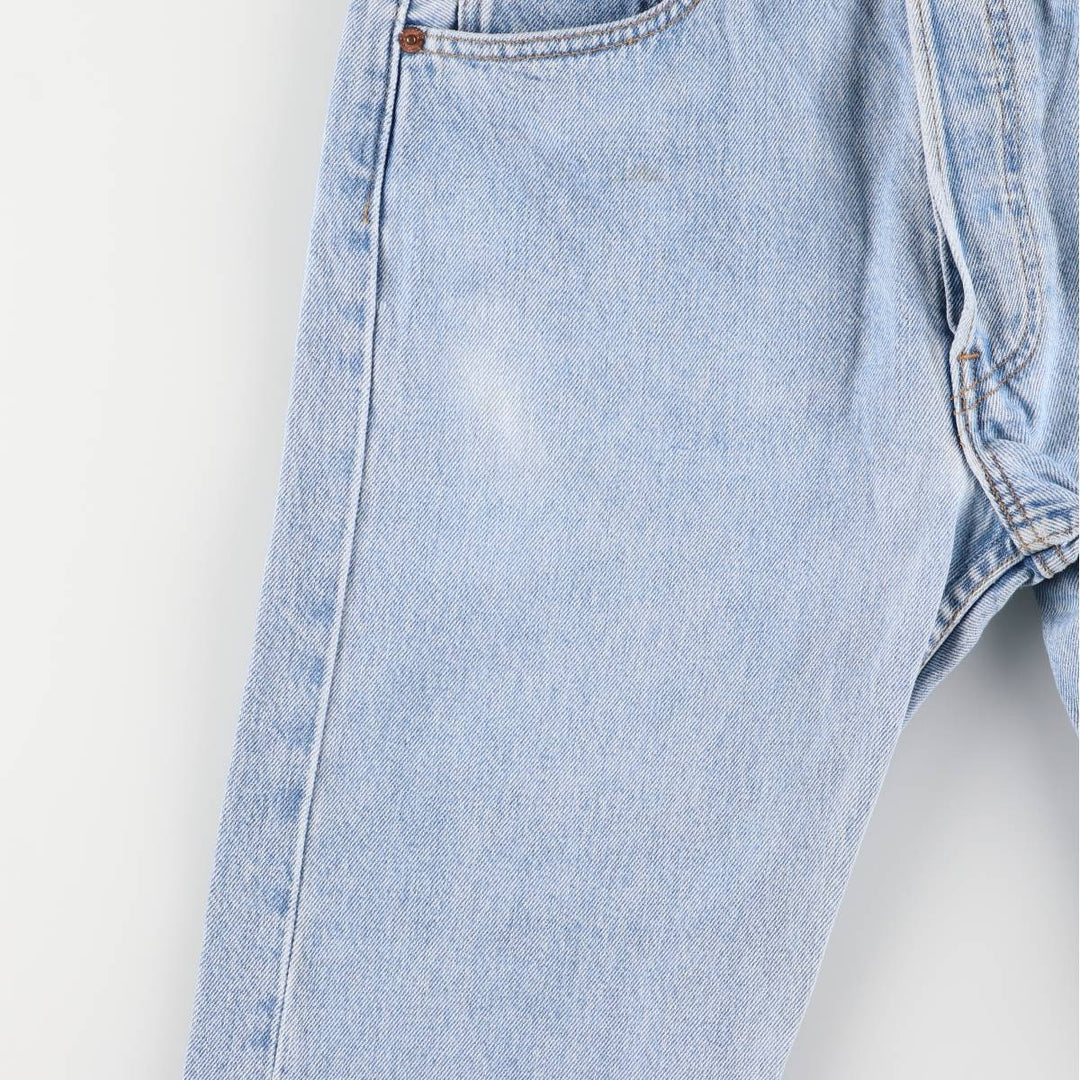 90'S Levi's 6501-0133 Straight-leg Denim Pants, Made in USA, Women's Size L (W29), Vintage cotton blue type Vintage Second Hand