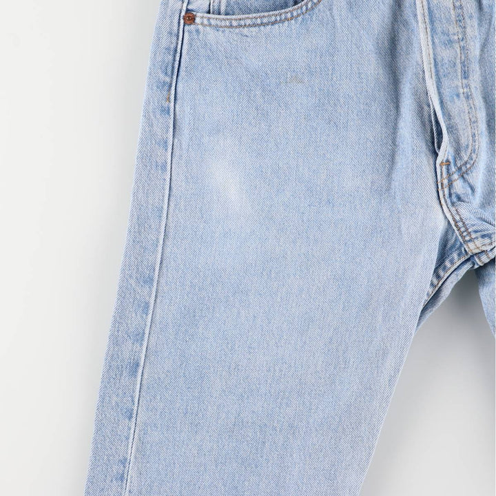 90'S Levi's 6501-0133 Straight-leg Denim Pants, Made in USA, Women's Size L (W29), Vintage cotton blue type Vintage Second Hand