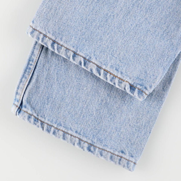 90'S Levi's 6501-0133 Straight-leg Denim Pants, Made in USA, Women's Size L (W29), Vintage cotton blue type Vintage Second Hand