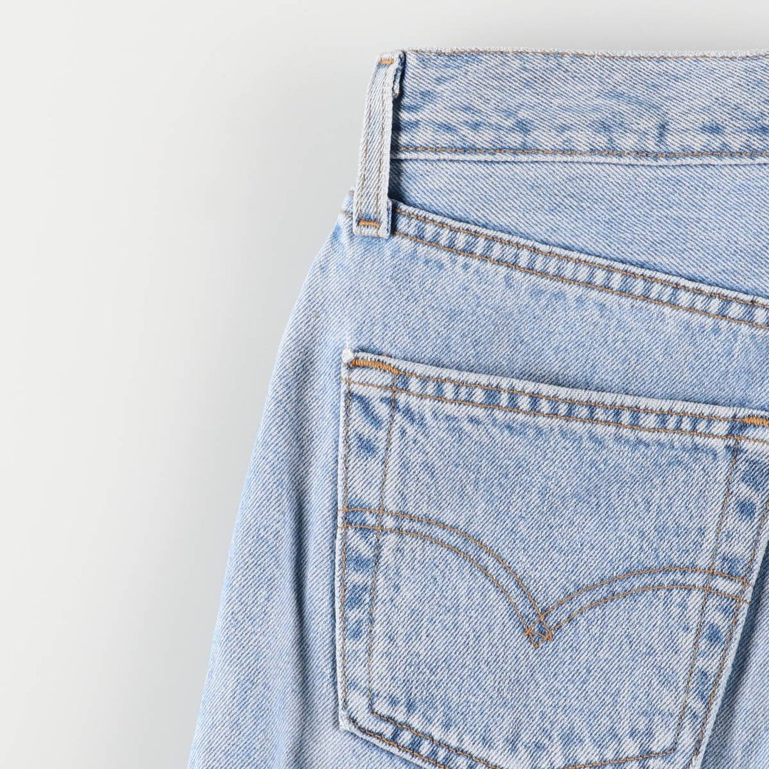 90'S Levi's 6501-0133 Straight-leg Denim Pants, Made in USA, Women's Size L (W29), Vintage cotton blue type Vintage Second Hand