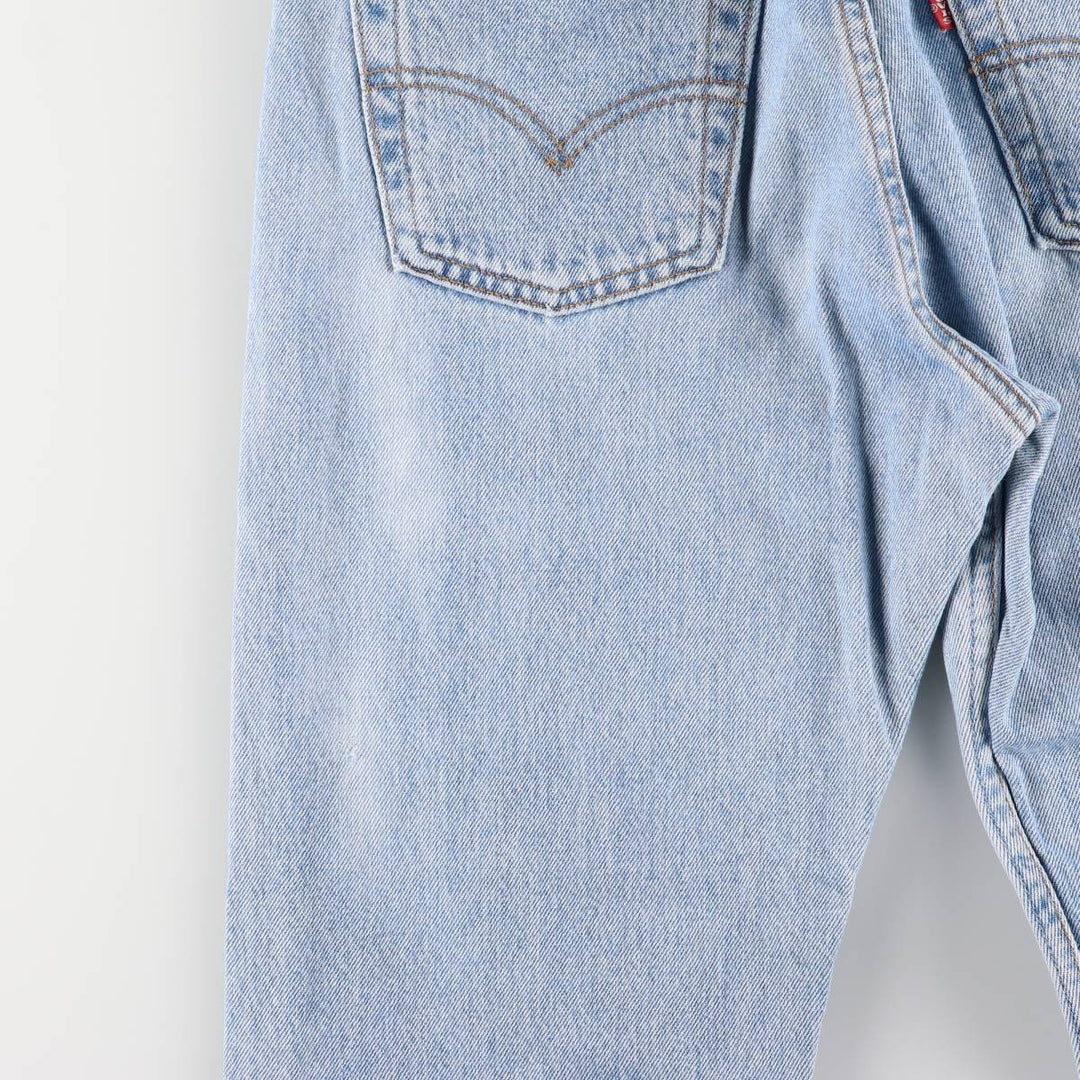 90'S Levi's 6501-0133 Straight-leg Denim Pants, Made in USA, Women's Size L (W29), Vintage cotton blue type Vintage Second Hand