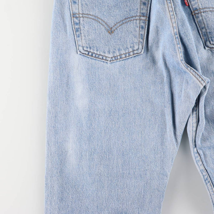 90'S Levi's 6501-0133 Straight-leg Denim Pants, Made in USA, Women's Size L (W29), Vintage cotton blue type Vintage Second Hand