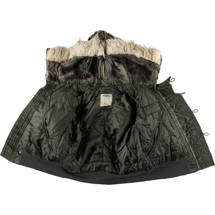 Authentic 1970'S US military N-2B padded military flight jacket, made in the USA, medium, equivalent to men's size M Nylon Khaki type Vintage Second Hand