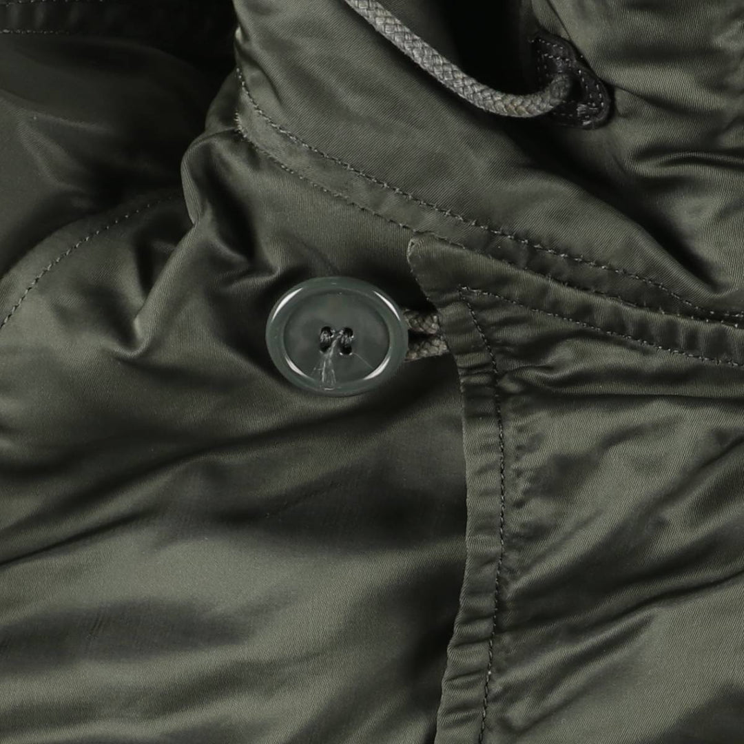 Authentic 1970'S US military N-2B padded military flight jacket, made in the USA, medium, equivalent to men's size M Nylon Khaki type Vintage Second Hand