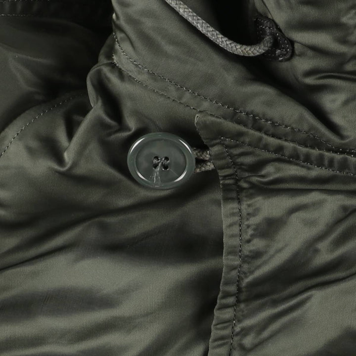 Authentic 1970'S US military N-2B padded military flight jacket, made in the USA, medium, equivalent to men's size M Nylon Khaki type Vintage Second Hand