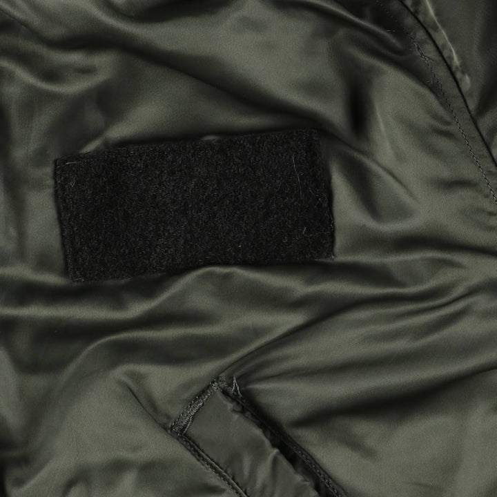 Authentic 1970'S US military N-2B padded military flight jacket, made in the USA, medium, equivalent to men's size M Nylon Khaki type Vintage Second Hand