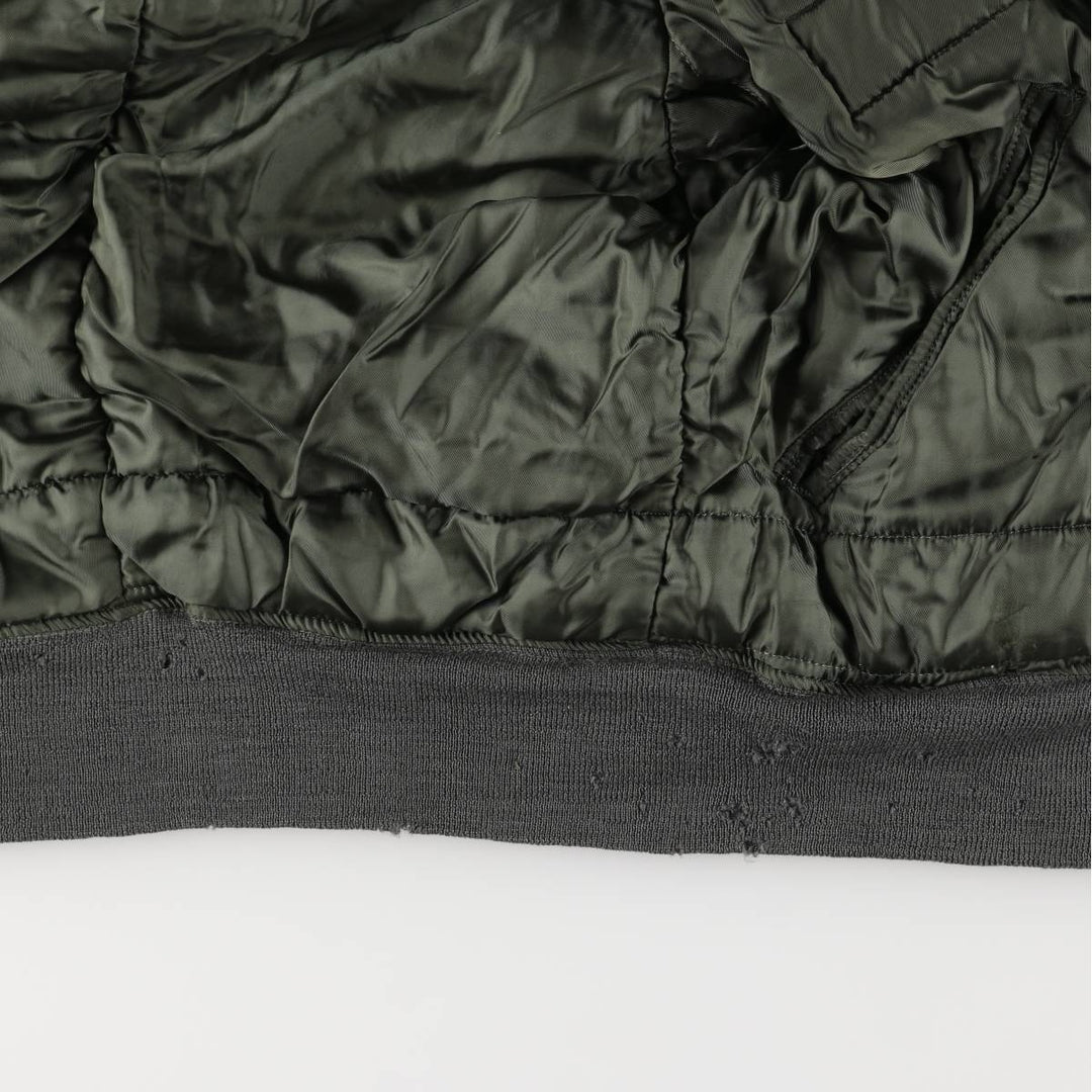 Authentic 1970'S US military N-2B padded military flight jacket, made in the USA, medium, equivalent to men's size M Nylon Khaki type Vintage Second Hand
