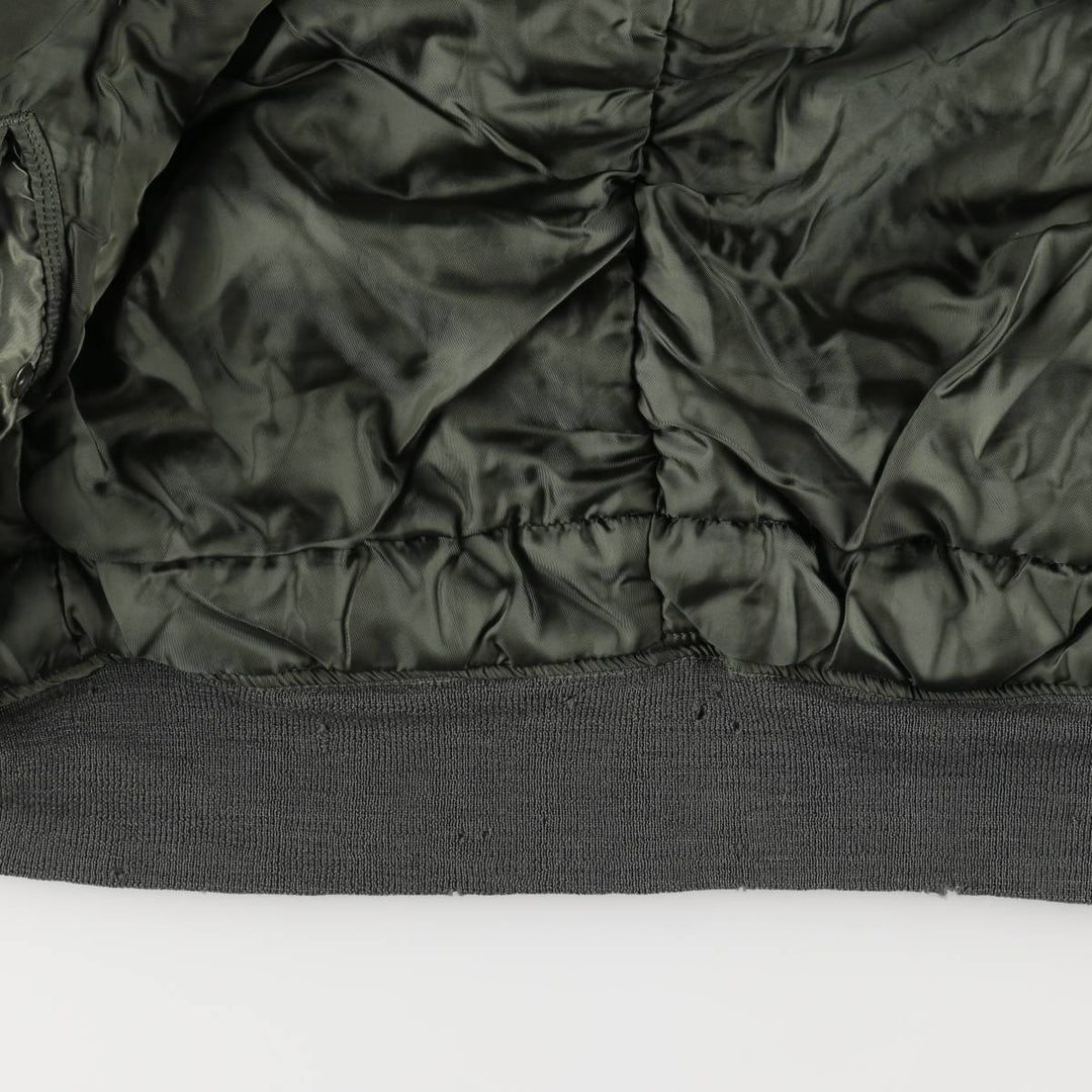 Authentic 1970'S US military N-2B padded military flight jacket, made in the USA, medium, equivalent to men's size M Nylon Khaki type Vintage Second Hand