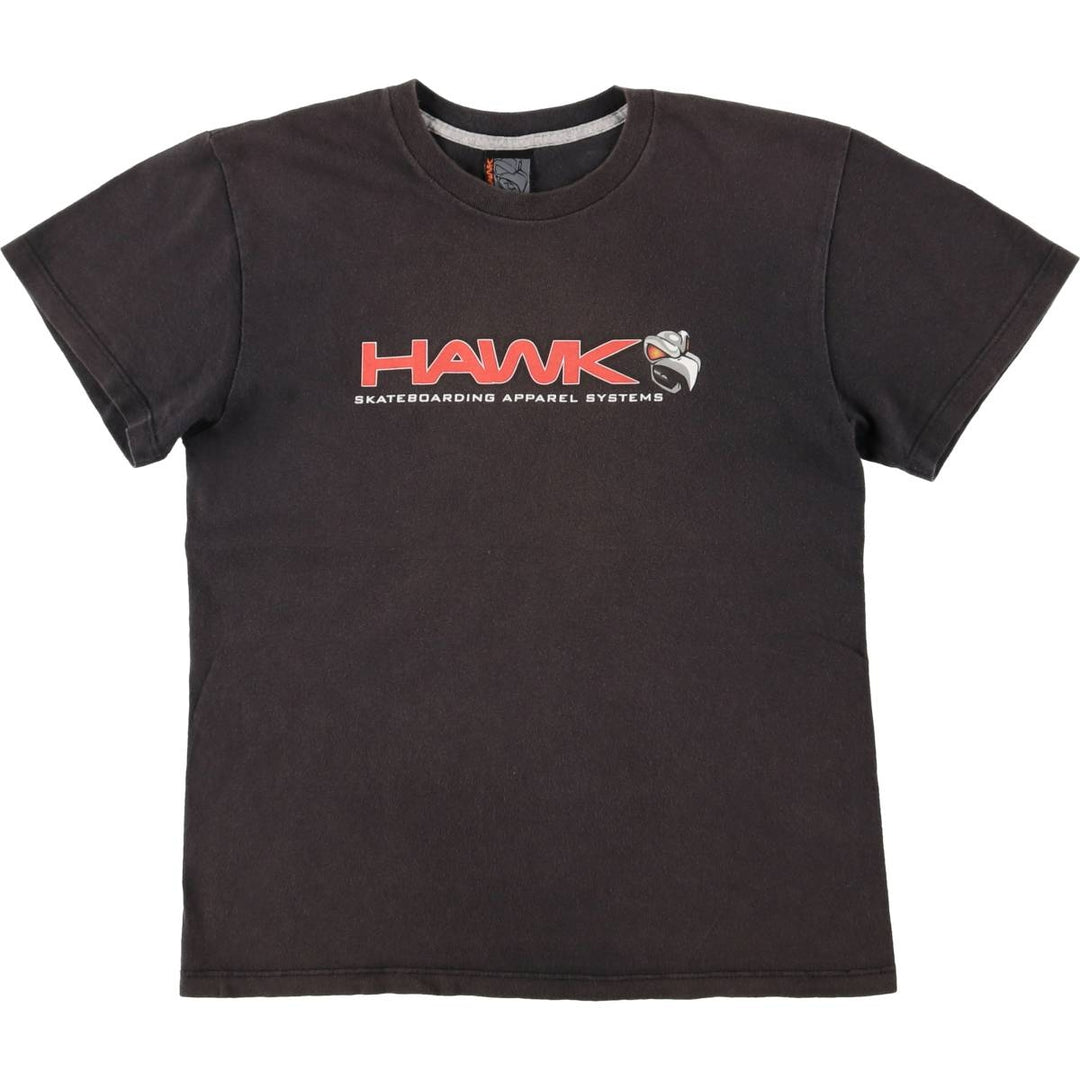 Tony Hawk Surf Skate T-Shirt, Made in USA, Men's Size Small cotton black type Vintage Second Hand