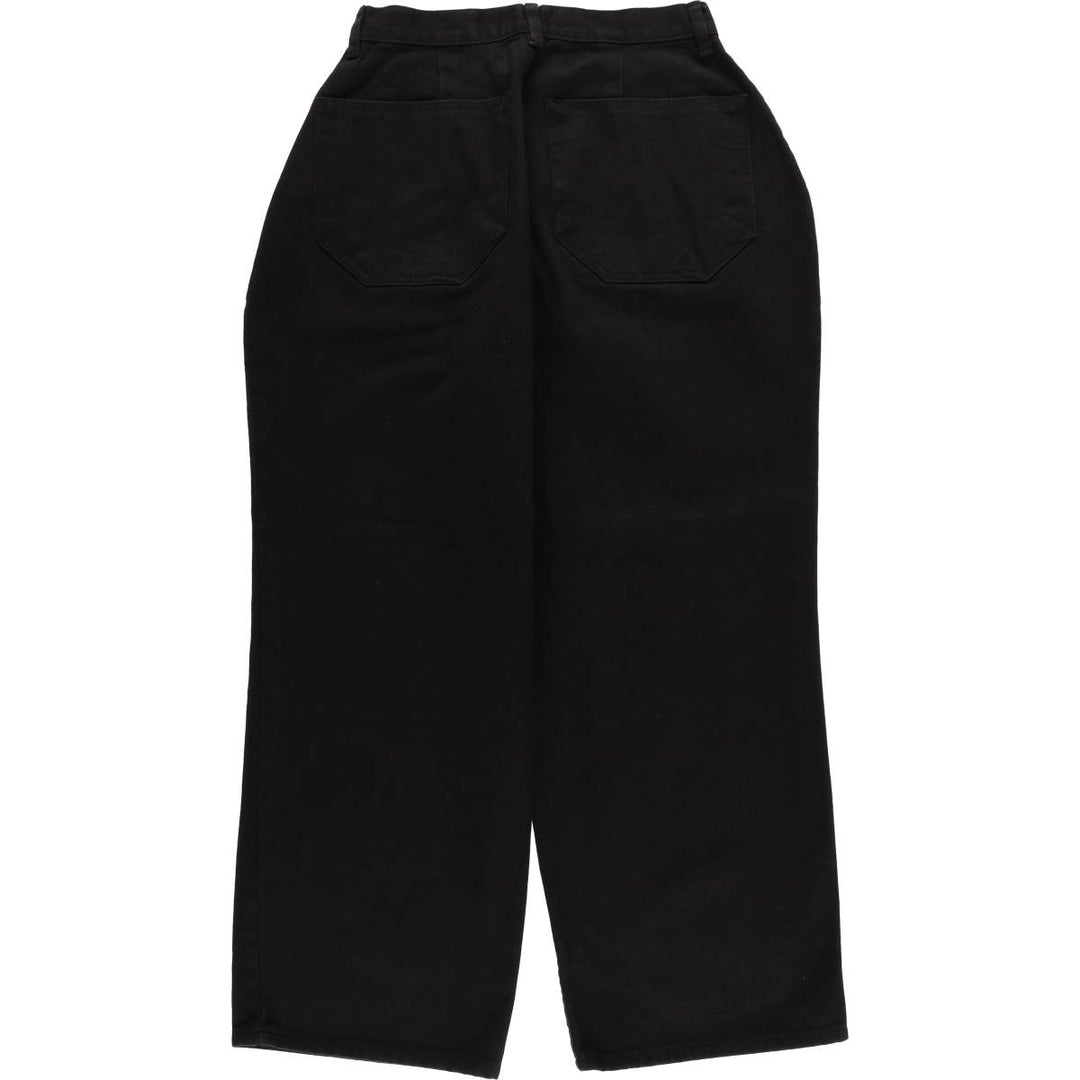 The Frankie Shop Black Denim Straight Denim Pants, Women's Size M cotton black type Vintage Second Hand