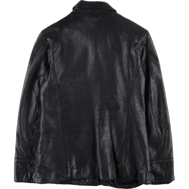 90'S GAP Old Gap Leather Jacket, Women's, Size Small, Vintage genuine leather black type Vintage Second Hand