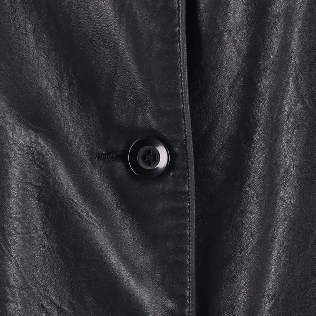 90'S GAP Old Gap Leather Jacket, Women's, Size Small, Vintage genuine leather black type Vintage Second Hand