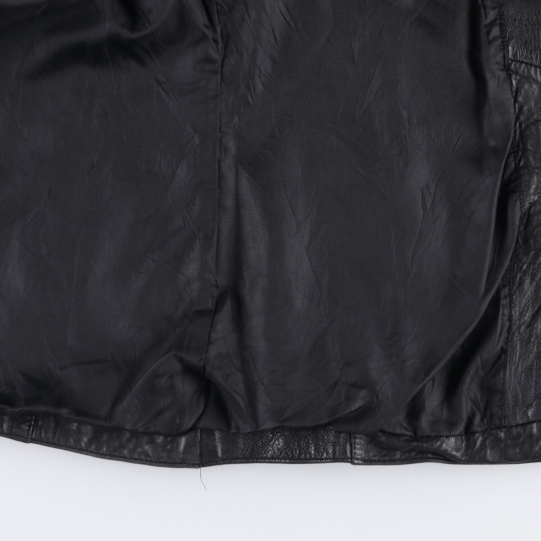 90'S GAP Old Gap Leather Jacket, Women's, Size Small, Vintage genuine leather black type Vintage Second Hand