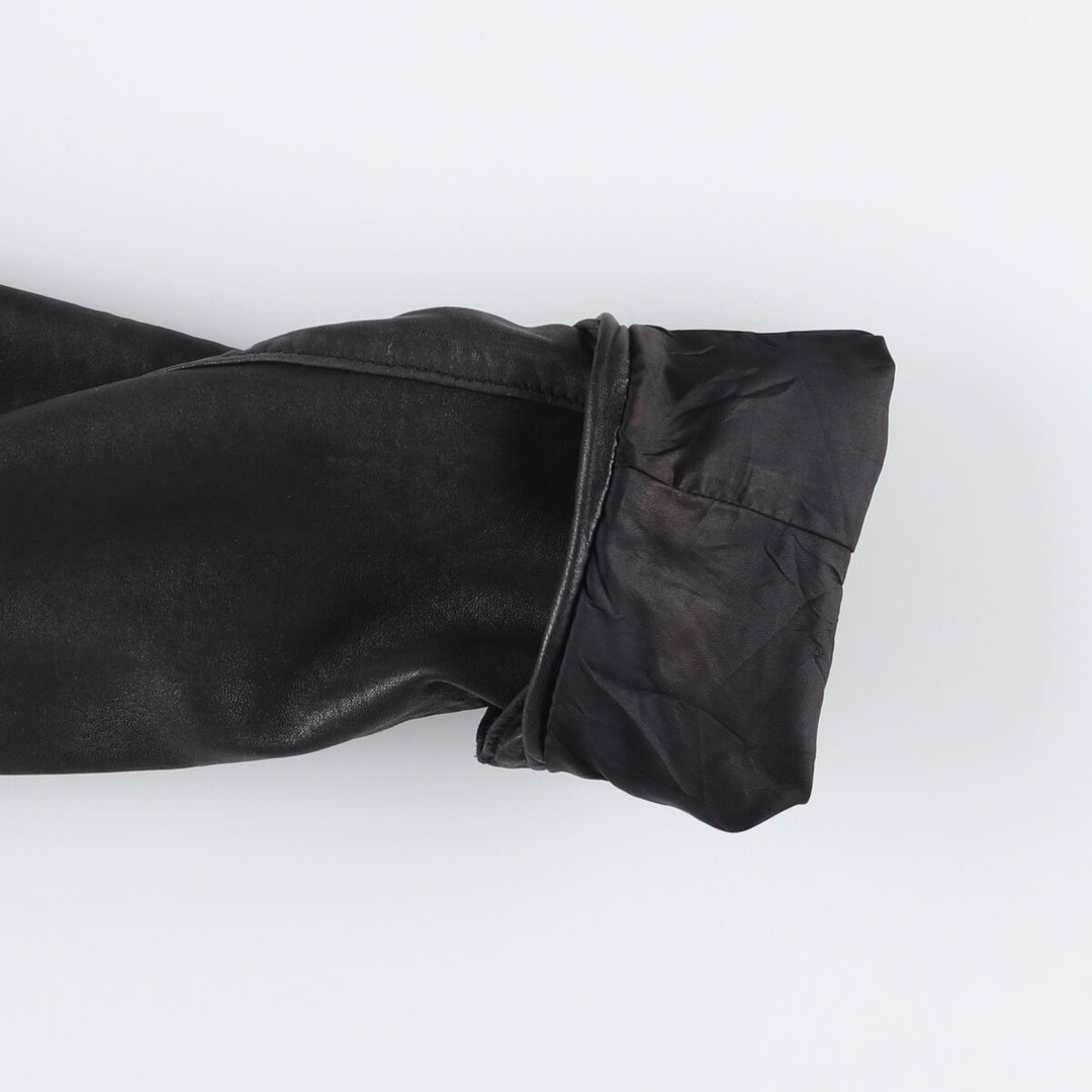 90'S GAP Old Gap Leather Jacket, Women's, Size Small, Vintage genuine leather black type Vintage Second Hand