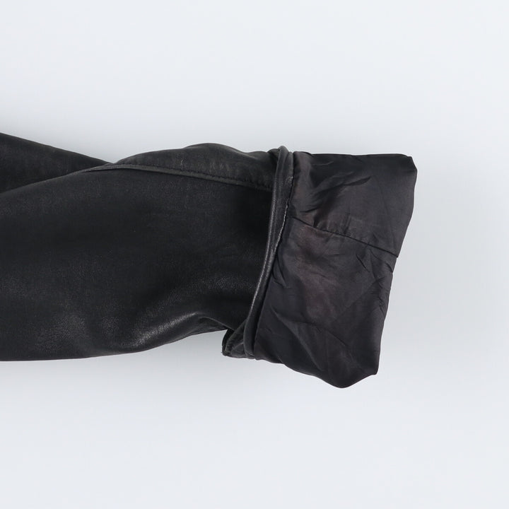 90'S GAP Old Gap Leather Jacket, Women's, Size Small, Vintage genuine leather black type Vintage Second Hand