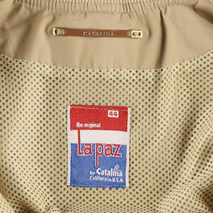 Vintage 1970'S Catalina Lapaz Derby Jacket with Cup Shoulder Strap, Men's XL unclear Beige type Vintage Second Hand