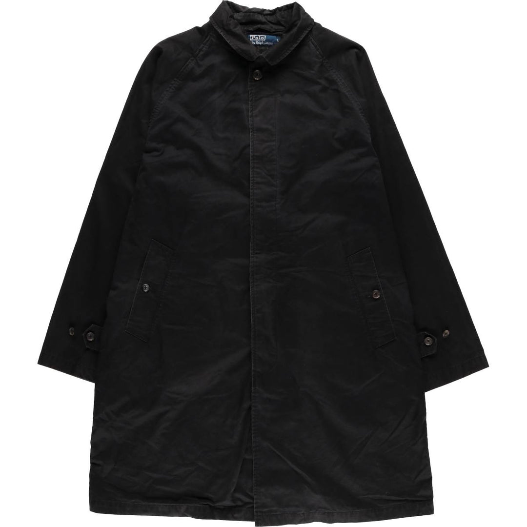 90'S Ralph Lauren POLO by Ralph Lauren Balmacaan Coat, Men's Size L cotton black type Vintage Second Hand