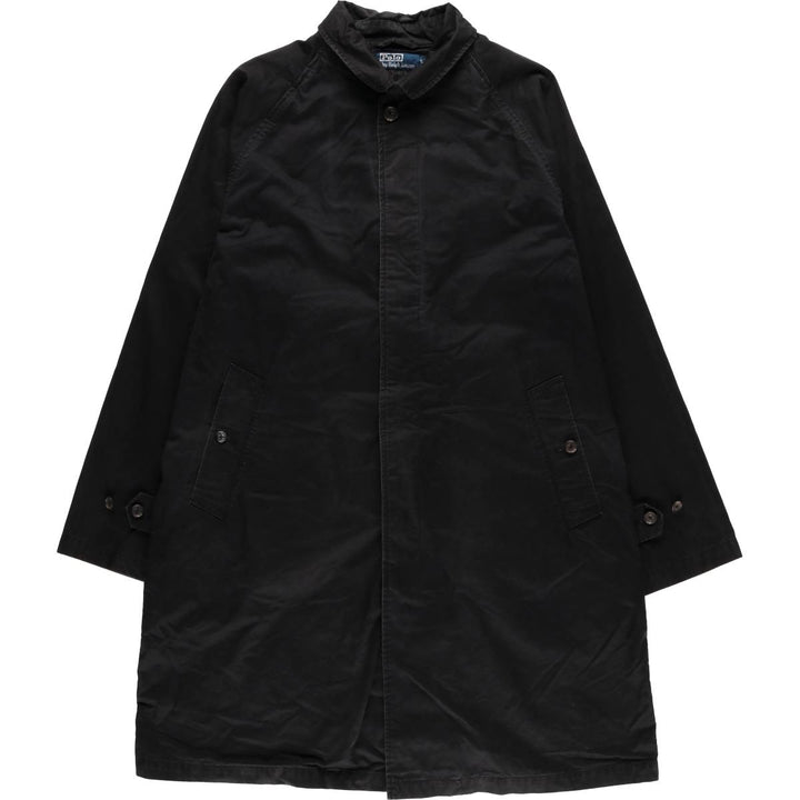 90'S Ralph Lauren POLO by Ralph Lauren Balmacaan Coat, Men's Size L cotton black type Vintage Second Hand