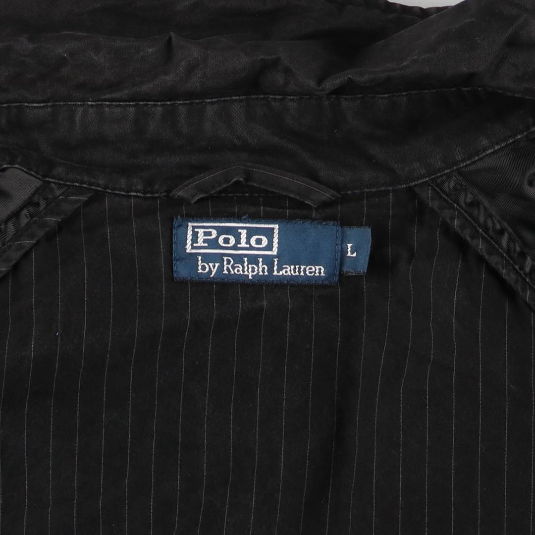 90'S Ralph Lauren POLO by Ralph Lauren Balmacaan Coat, Men's Size L cotton black type Vintage Second Hand