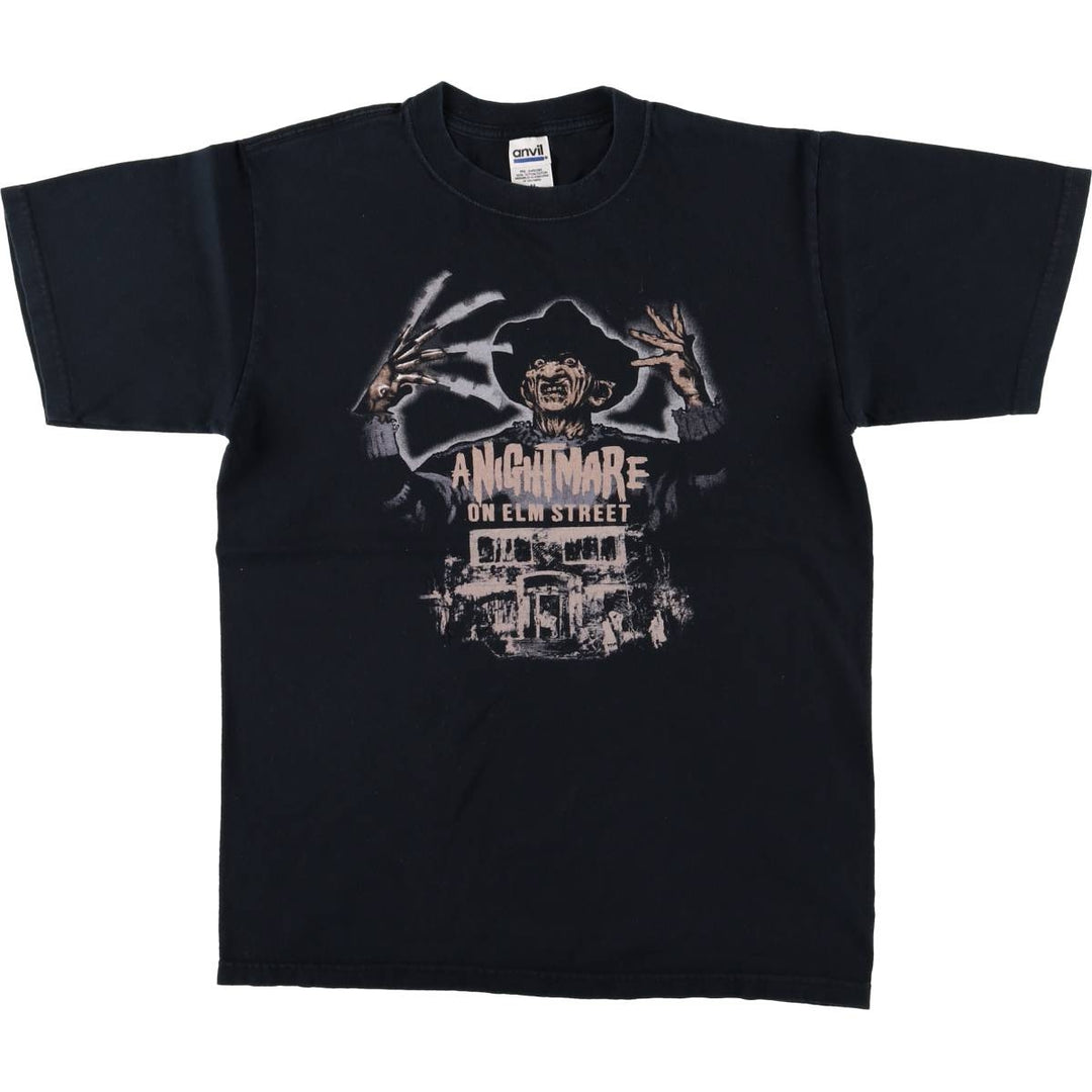 2000'S Anvil A Nightmare on Elm Street Movie T-Shirt, Men's Medium cotton black type Vintage Second Hand