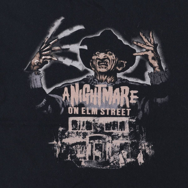 2000'S Anvil A Nightmare on Elm Street Movie T-Shirt, Men's Medium cotton black type Vintage Second Hand