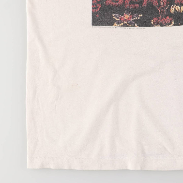 90'S Fruit of the Loom The Beatles Band T-Shirt, Made in USA, Men's Size XL cotton white type Vintage Second Hand