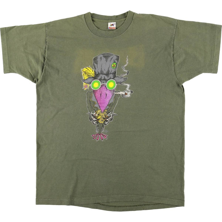 90'S Fruit of the Loom The Black Crowes Band T-Shirt, Made in USA, Men's Size XL cotton Khaki type Vintage Second Hand