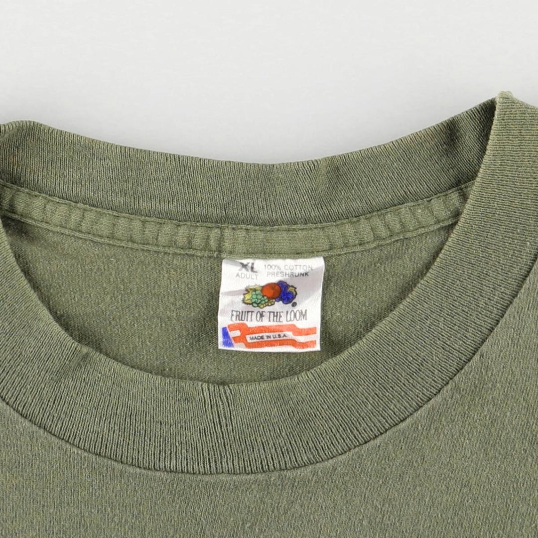 90'S Fruit of the Loom The Black Crowes Band T-Shirt, Made in USA, Men's Size XL cotton Khaki type Vintage Second Hand
