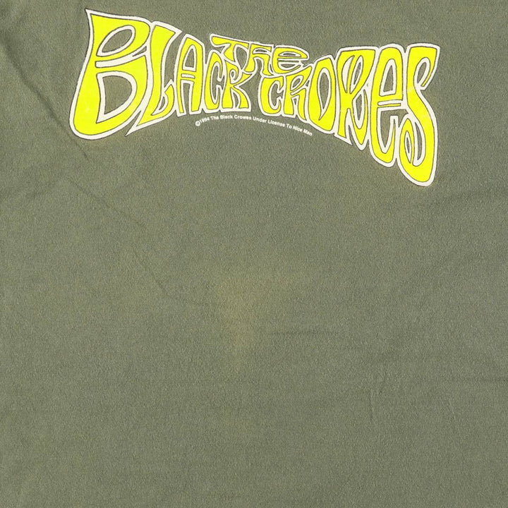 90'S Fruit of the Loom The Black Crowes Band T-Shirt, Made in USA, Men's Size XL cotton Khaki type Vintage Second Hand