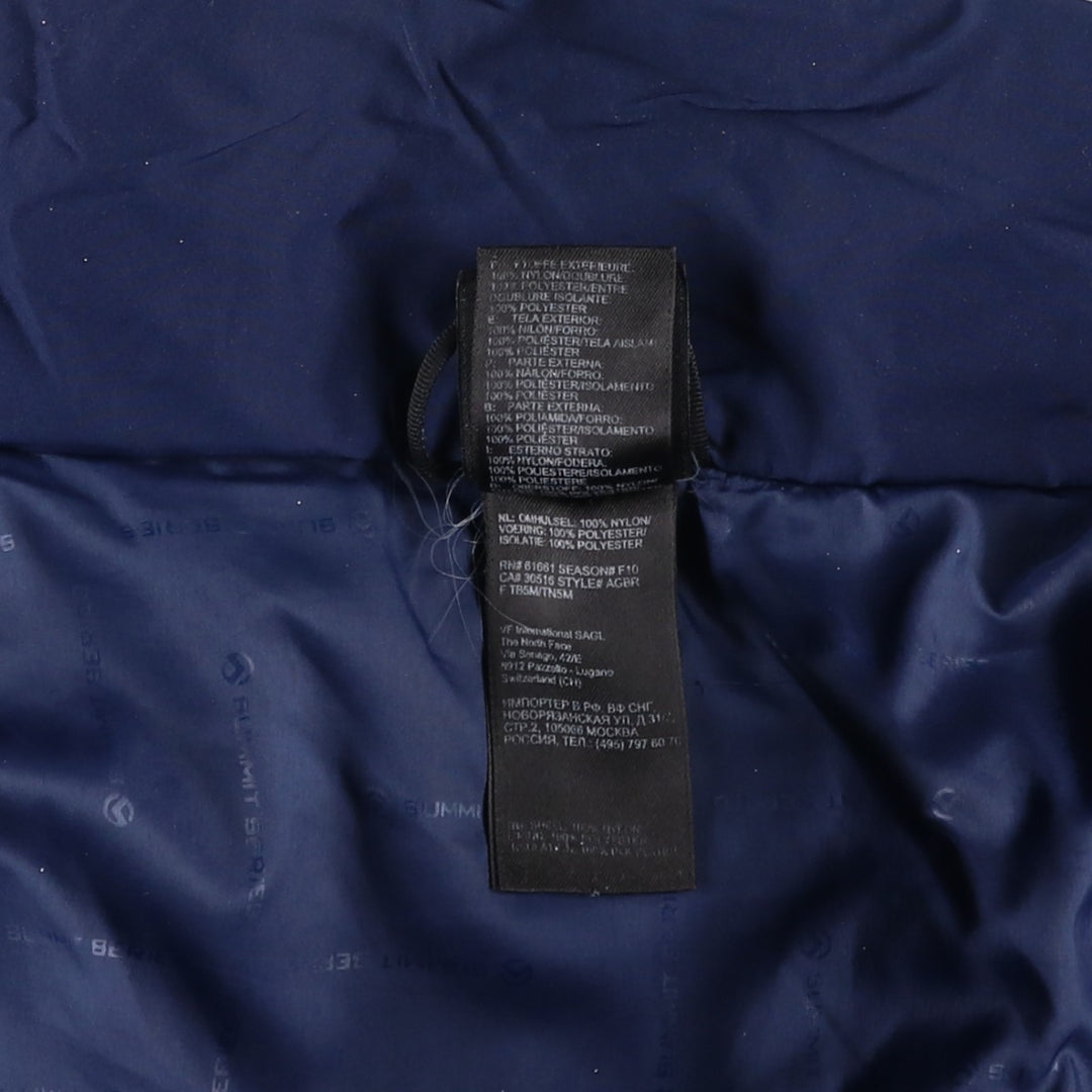 The North Face Summit Series Padded Mountain Jacket, Shell Jacket, Puffer Jacket, Men's Size L Nylon navy blue type Vintage Second Hand