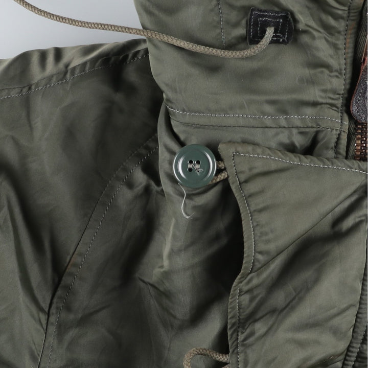 Authentic US military N-2B coyote fur padded military flight jacket, made in the USA, medium, men's size M, vintage. wool Khaki type Vintage Second Hand