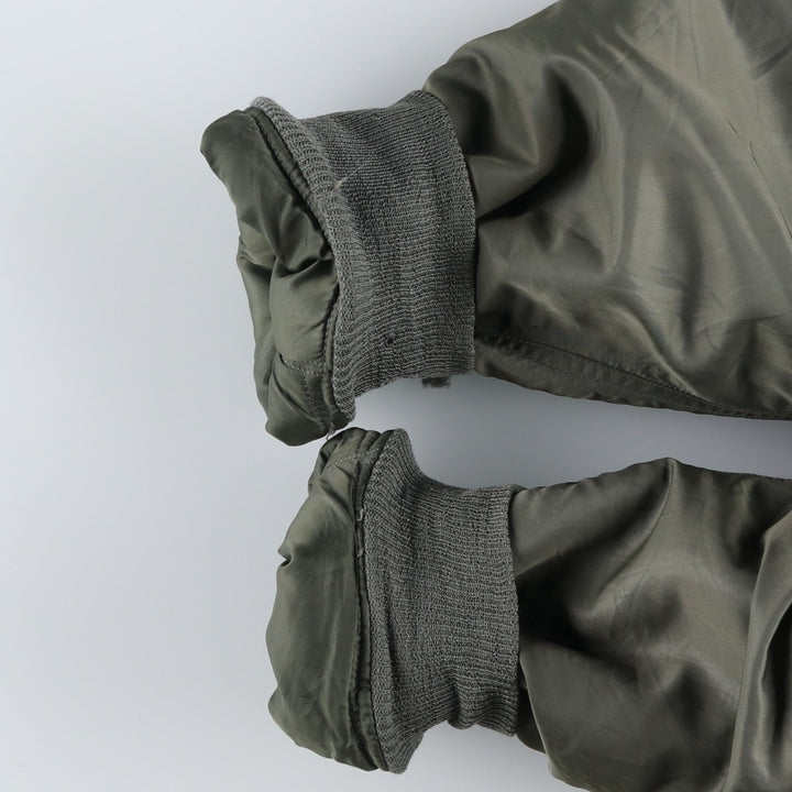 Authentic US military N-2B coyote fur padded military flight jacket, made in the USA, medium, men's size M, vintage. wool Khaki type Vintage Second Hand