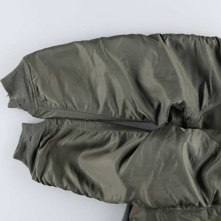 Authentic US military N-2B coyote fur padded military flight jacket, made in the USA, medium, men's size M, vintage. wool Khaki type Vintage Second Hand