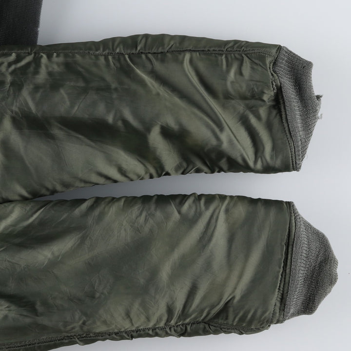 Authentic US military N-2B coyote fur padded military flight jacket, made in the USA, medium, men's size M, vintage. wool Khaki type Vintage Second Hand