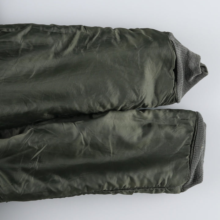 Authentic US military N-2B coyote fur padded military flight jacket, made in the USA, medium, men's size M, vintage. wool Khaki type Vintage Second Hand