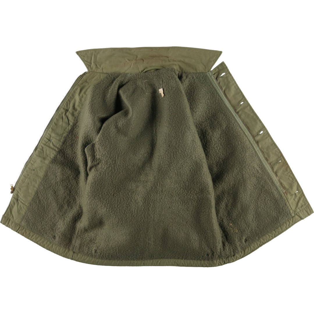 Authentic US Navy Military Deck Jacket, Made in USA, Men's Size Medium, Vintage unclear Khaki type Vintage Second Hand