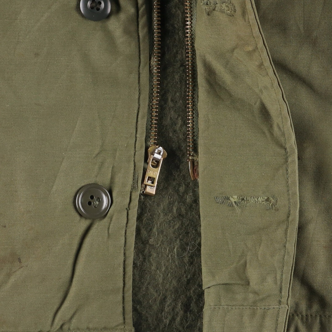 Authentic US Navy Military Deck Jacket, Made in USA, Men's Size Medium, Vintage unclear Khaki type Vintage Second Hand