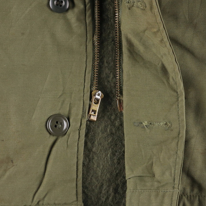 Authentic US Navy Military Deck Jacket, Made in USA, Men's Size Medium, Vintage unclear Khaki type Vintage Second Hand