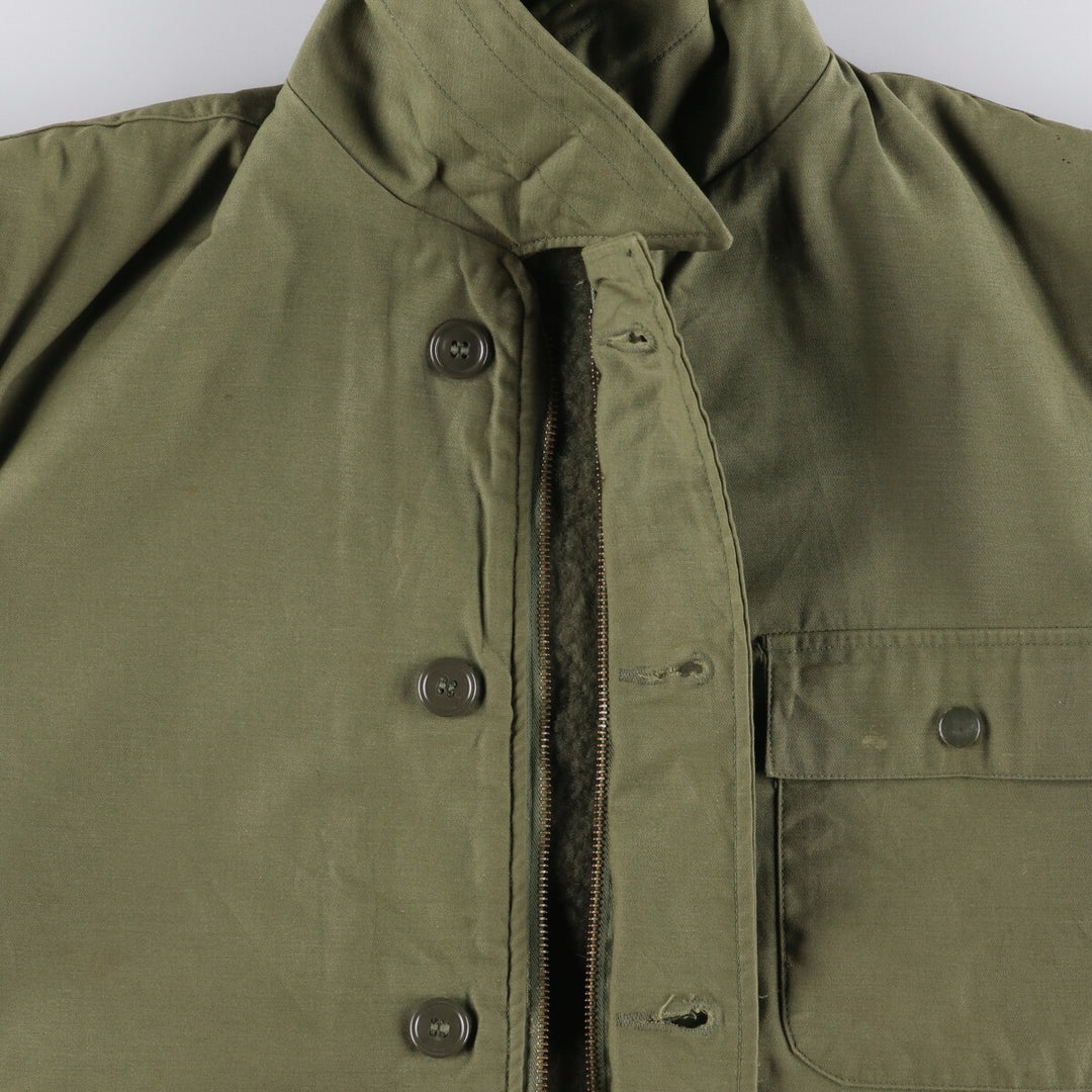 Authentic US Navy Military Deck Jacket, Made in USA, Men's Size Medium, Vintage unclear Khaki type Vintage Second Hand